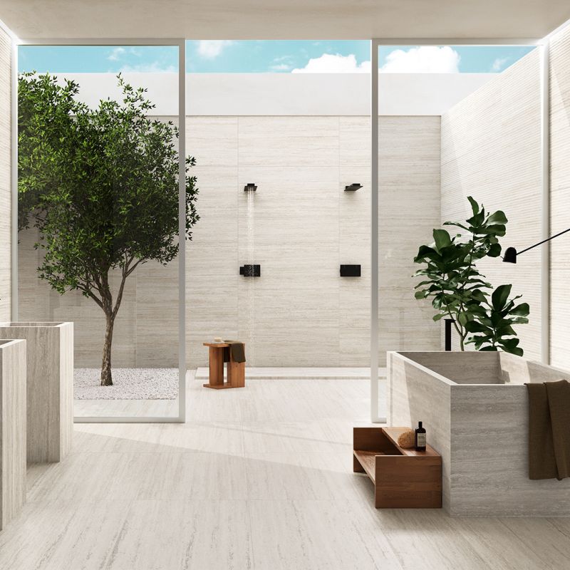 Verso Travertino White & 3D Fluted