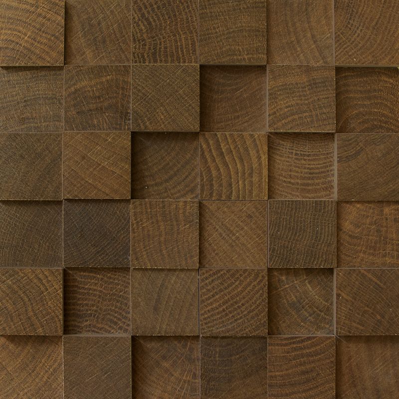 W-Circles Wenge Mosaic 3D Cube