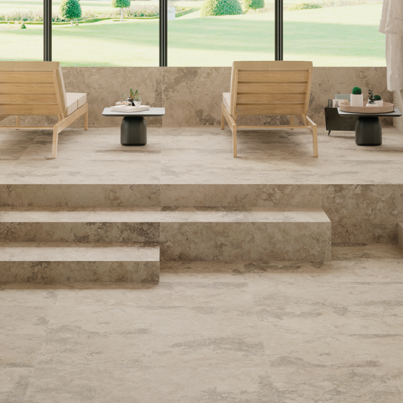 Unique Travertine Ancient Cream