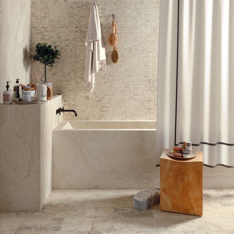 Cream Minimal, Mosaic + Opus